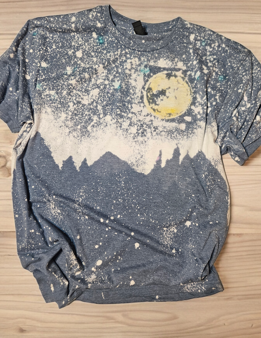 Bleached &dyed skylight tee