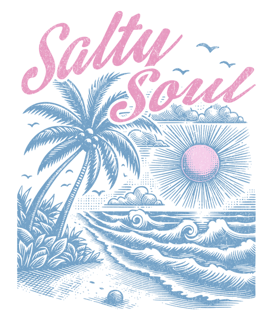 Salty soul sublimation or screenprint- design only