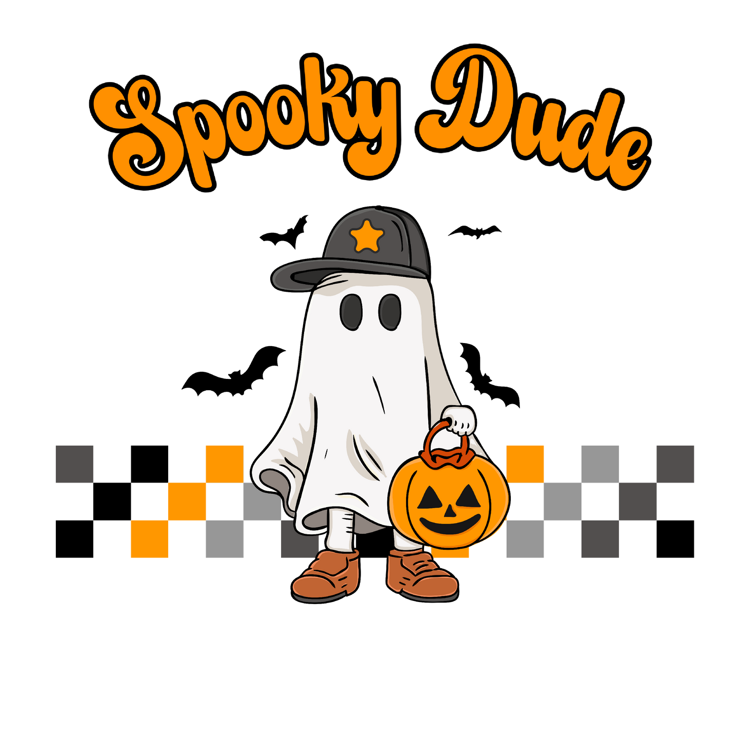 Spooky dude sublimation or screenprint- design only