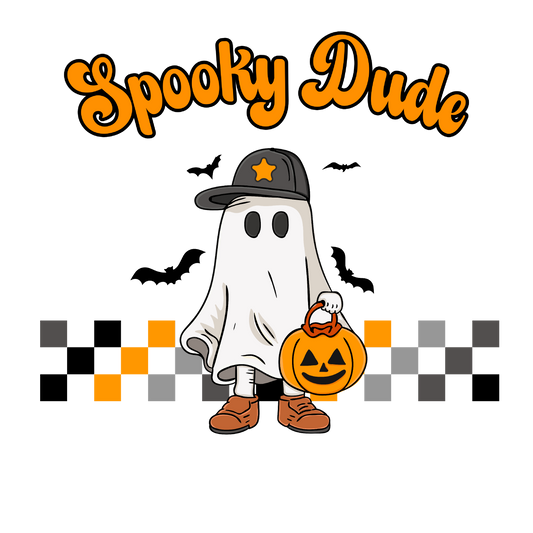 Spooky dude sublimation or screenprint- design only