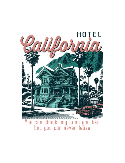 Hotel Cali DESIGN ONLY- Sublimation or Screenprint