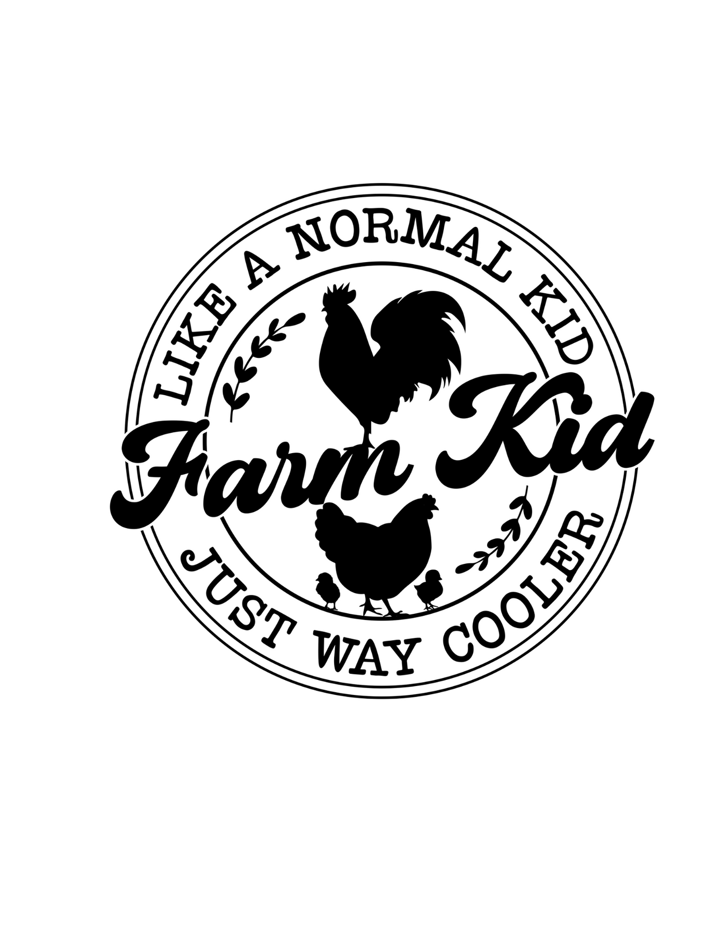 Farm kid DESIGN ONLY- Sublimation or Screenprint