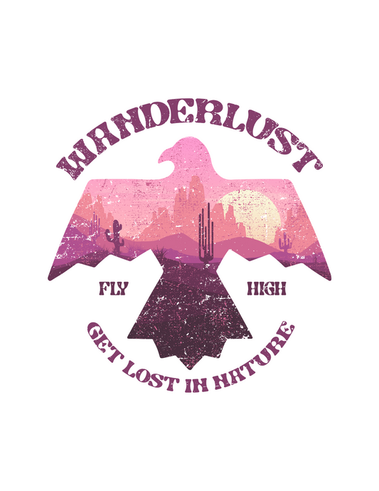 Wanderlust DESIGN ONLY- Sublimation or Screenprint