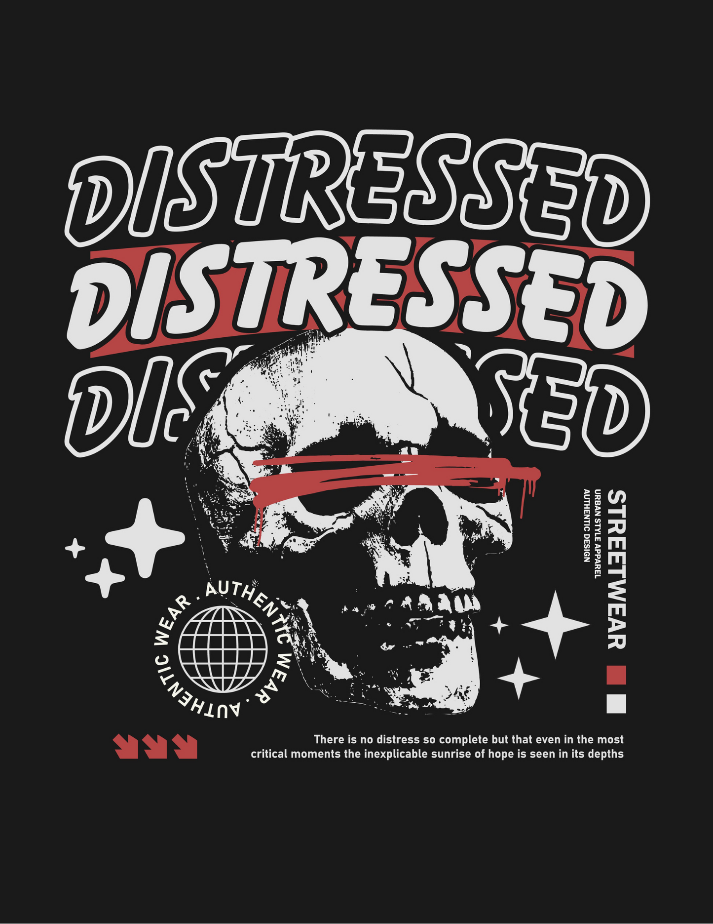 Distressed -DESIGN ONLY SUBLIMATION OR SCREENPRINT