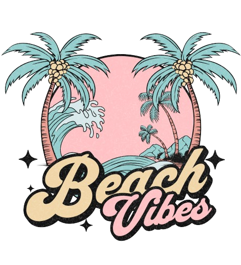 Beach Vibes Sublimation or screenprint- design only