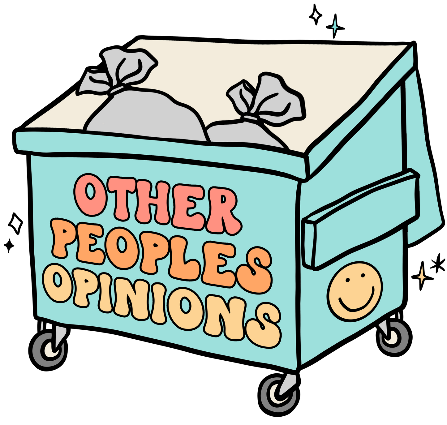 Other people's opinions sublimation or screenprint- design only