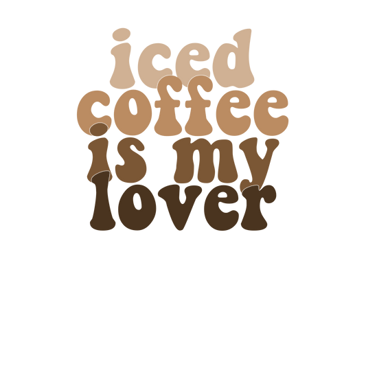 Iced Coffee sublimation and screenprint- design only