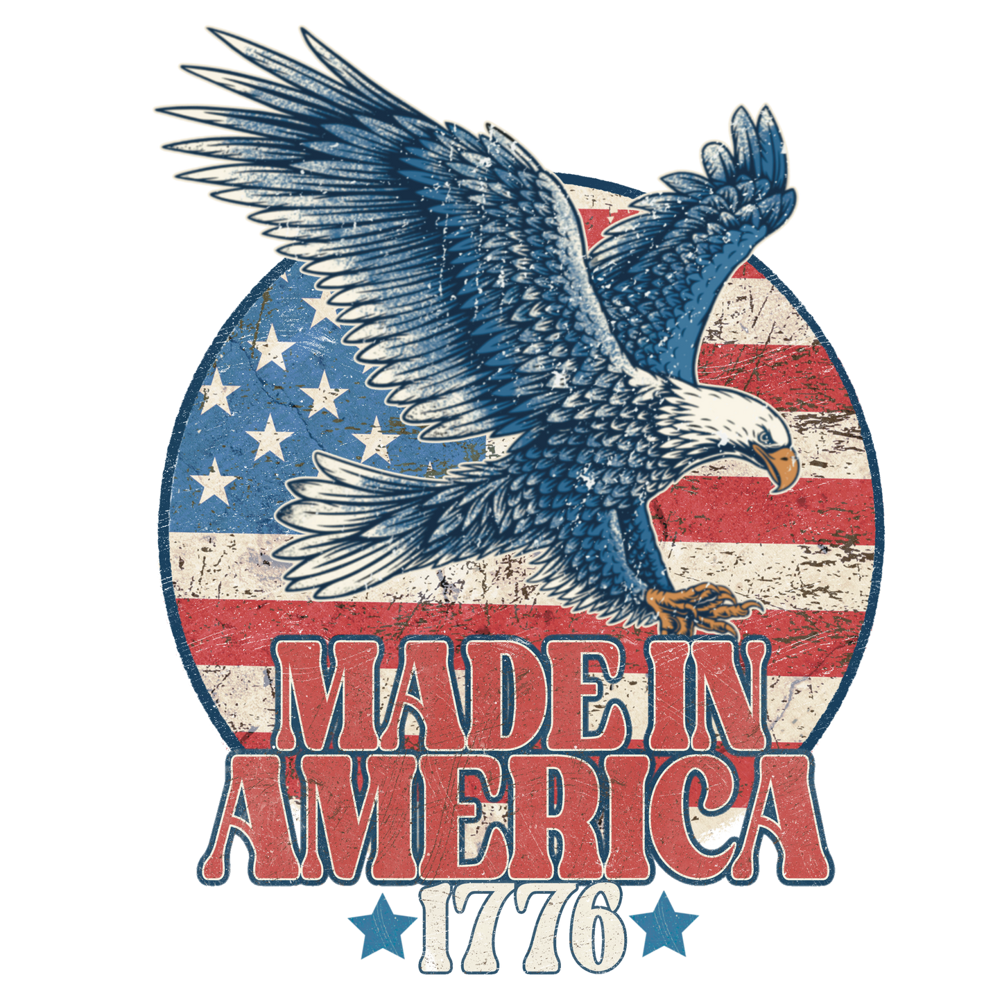 Made in America sublimation or screenprint- design only