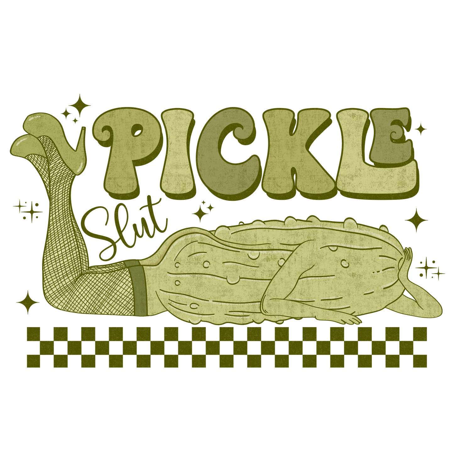 Funny Pickle Slut sublimation or screenprint- design only