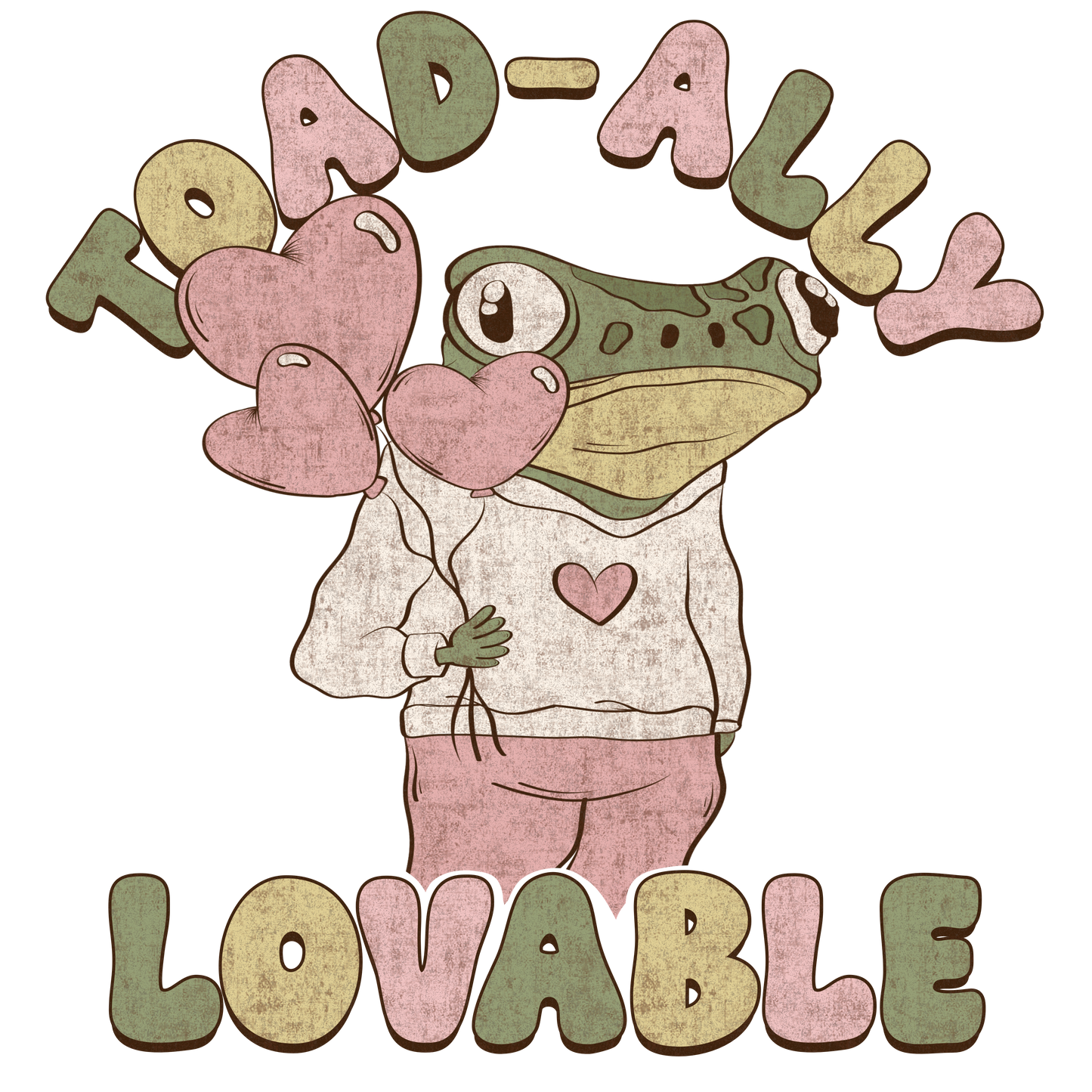 Toad-ally lovable DESIGN ONLY- Sublimation or Screenprint